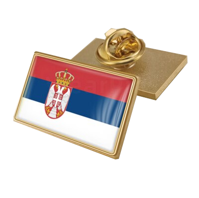Coat of Arms of Serbia/Serbians Flag National Emblem Brooch/Badges/ Lapel Pins