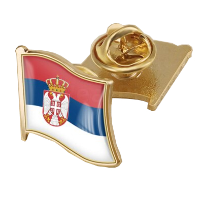 Coat of Arms of Serbia/Serbians Flag National Emblem Brooch/Badges/ Lapel Pins1